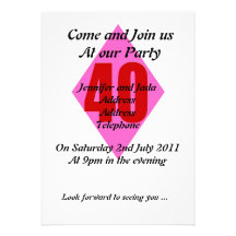 40th Party Invitation