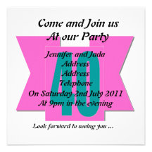 40th Party Invitation