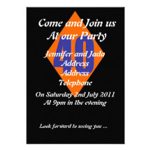 40th Party Invitation