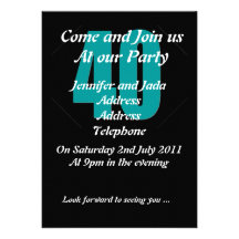 40th Party Invitation