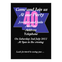 40th Party Invitation