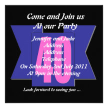 40th party invitation template