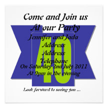 40th party invitation template