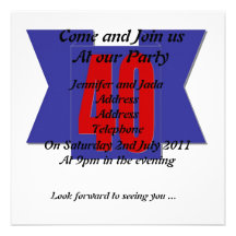 40th party invitation template