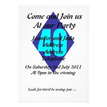 40th Party Invitation Template