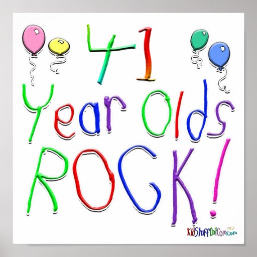 41 Year Olds Rock ! Posters