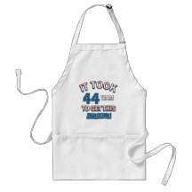 44 year old birthday designs apron