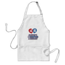 44th birthday designs apron