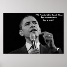 44th President-Elect Barack Obama Poster