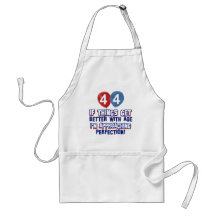 44th year old birthday design apron