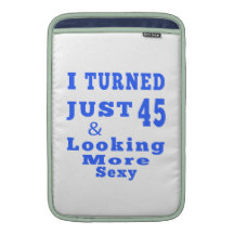 45 birthday designs sleeve for MacBook air