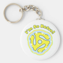 45 RPM Adapter So Retro Key Chains
