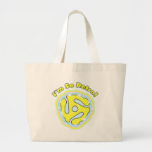45 RPM Adapter So Retro Tote Bags