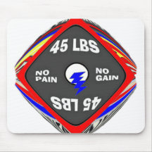 45LBS. NO PAIN NO GAIN MOUSEPAD