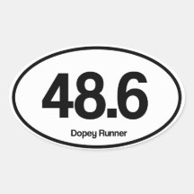48.6 Dopey Runner Sticker