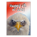 4th Fourth of July Patriotic Thank You for Service Greeting Cards