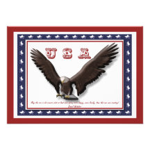 4th July invitations - customisable template
