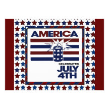 4th of July Custom Announcements