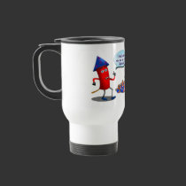 4th of July Fireworks Travel Mug mugs