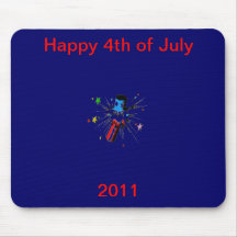 4th of july mouse pad