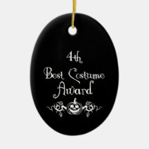 4th Place B&W Jack & Vines Best Costume Award Ornament