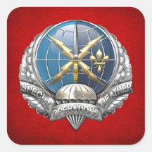 [500] SOWT Emblem Square Stickers