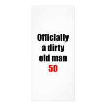 50 Dirty Old Man Custom Rack Card