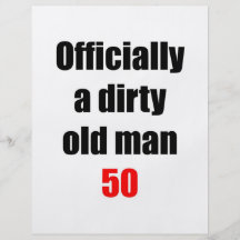 50 Dirty Old Man Flyers