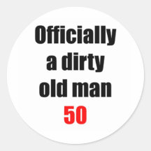 50 Dirty Old Man Stickers
