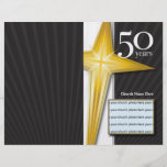 50 Year Church Anniversary Bulletin Flyers
