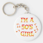 50s Girl Keychain