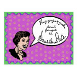 50's Save the Date Template Post Card