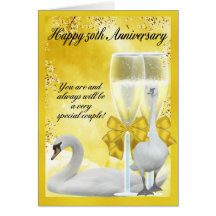 50th Anniversary - Golden Anniversary Greeting Card