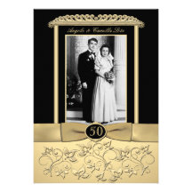 50th Anniversary Invitation with Photo Insert