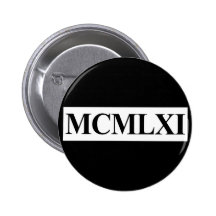 50th Birthday, 1961 Button