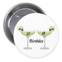 50th Birthday Button