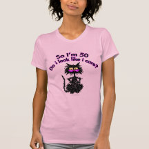 50th Birthday Cat Gifts Tee Shirt
