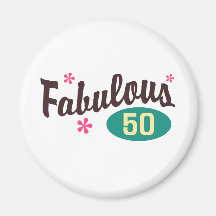 50th Birthday Fridge Magnets