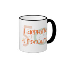 50th birthday gifts, I demand a recount! Mugs
