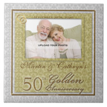 50th Golden Anniversary Photo Tile