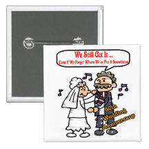 50th Wedding Anniversary Button