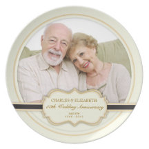 50th Wedding Anniversary Commemorative Plate