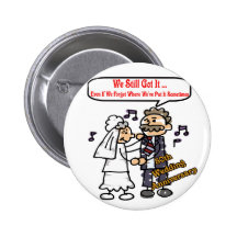 50th Wedding Anniversary Gifts Buttons