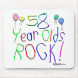 58 Year Olds Rock ! Mouse Mat