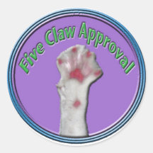5 Claw Approval Sticker