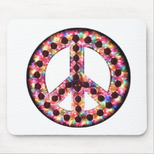 5-colour peace mousepad
