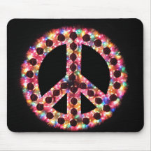 5-colour peace mousepad
