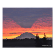 #5 Mount Rainier and its Shadow Photographic Print