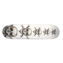 5 skull board skate board decks