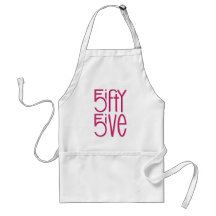 5ifty 5ive hot pink Apron